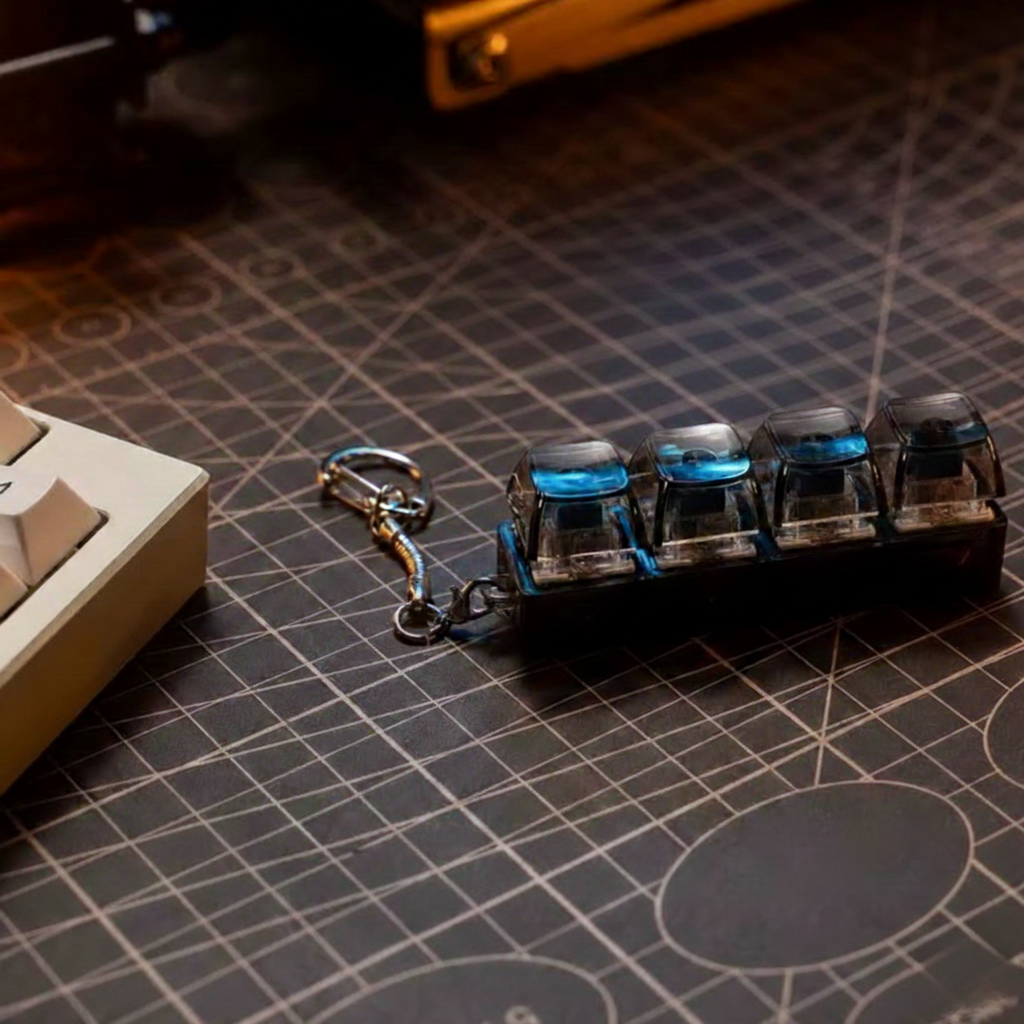 Mini Teclado Fidget LED – Gadget Antiestrés