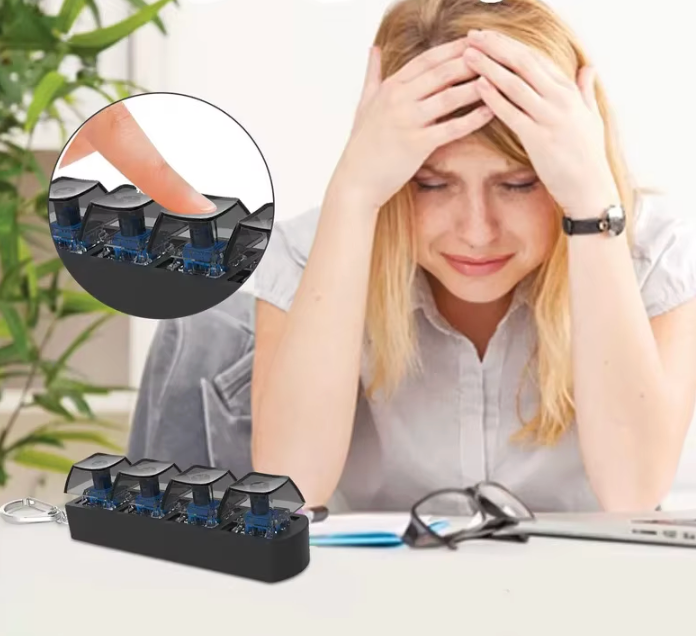 Mini Teclado Fidget LED – Gadget Antiestrés